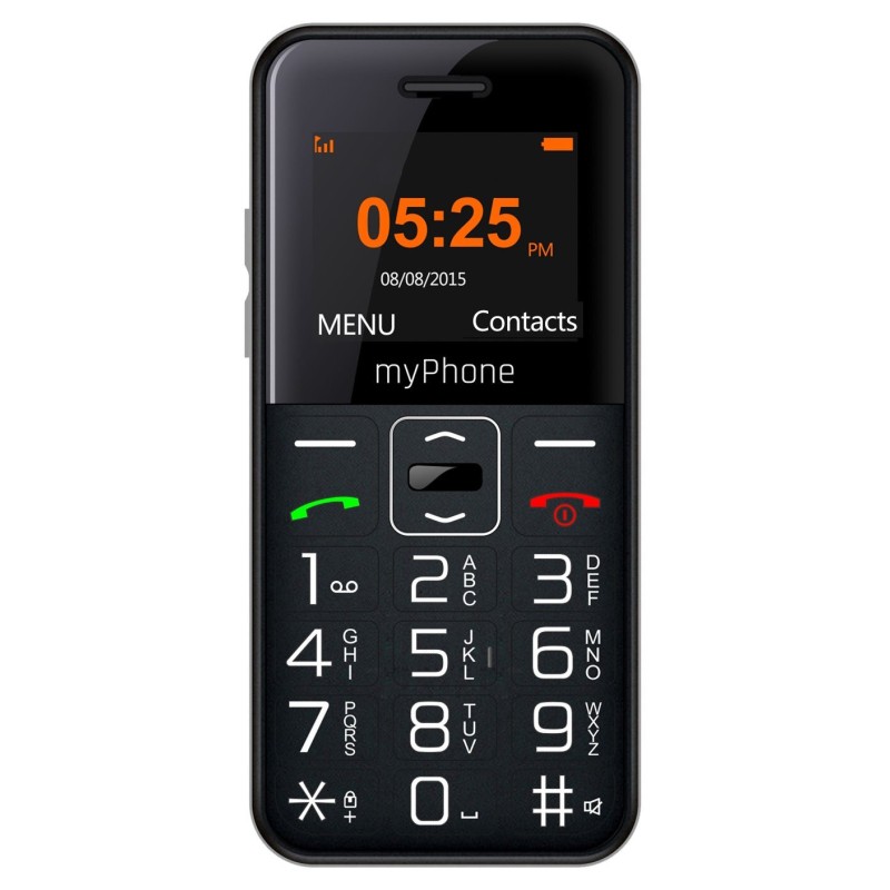 Телефон за възрастни myPhone Halo Easy, черен цвят