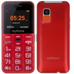 Телефон за възрастни myPhone Halo Easy, червен цвят