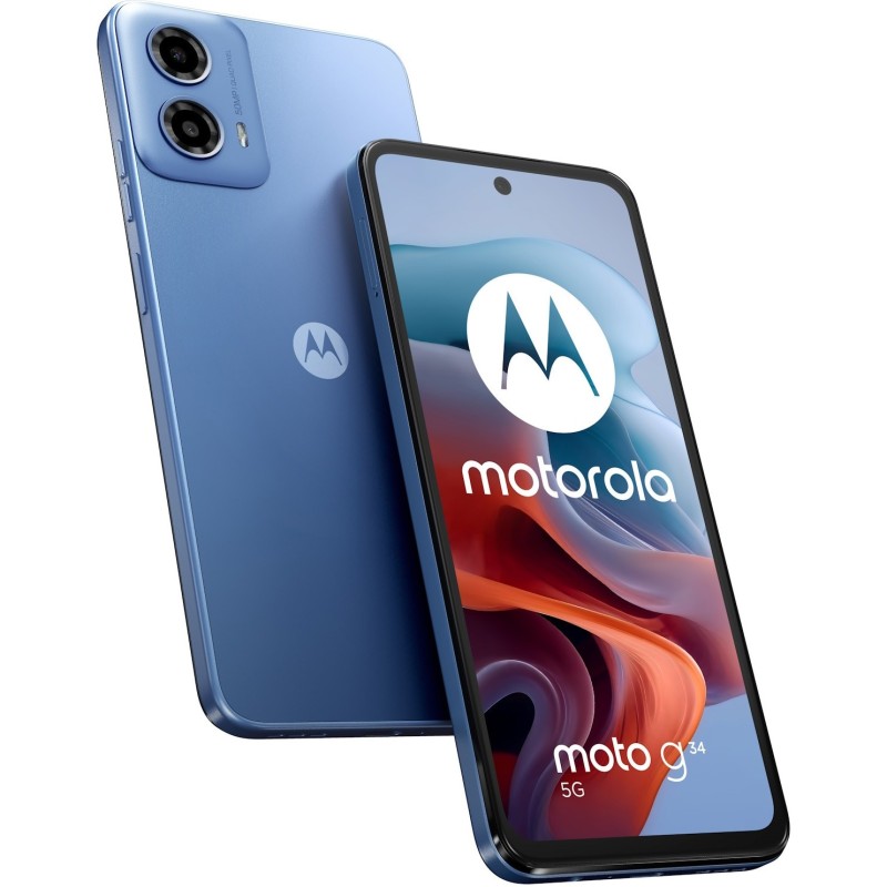 Motorola Moto g34, Dual SIM, 128GB, 8GB RAM, 5G, Ice Blue