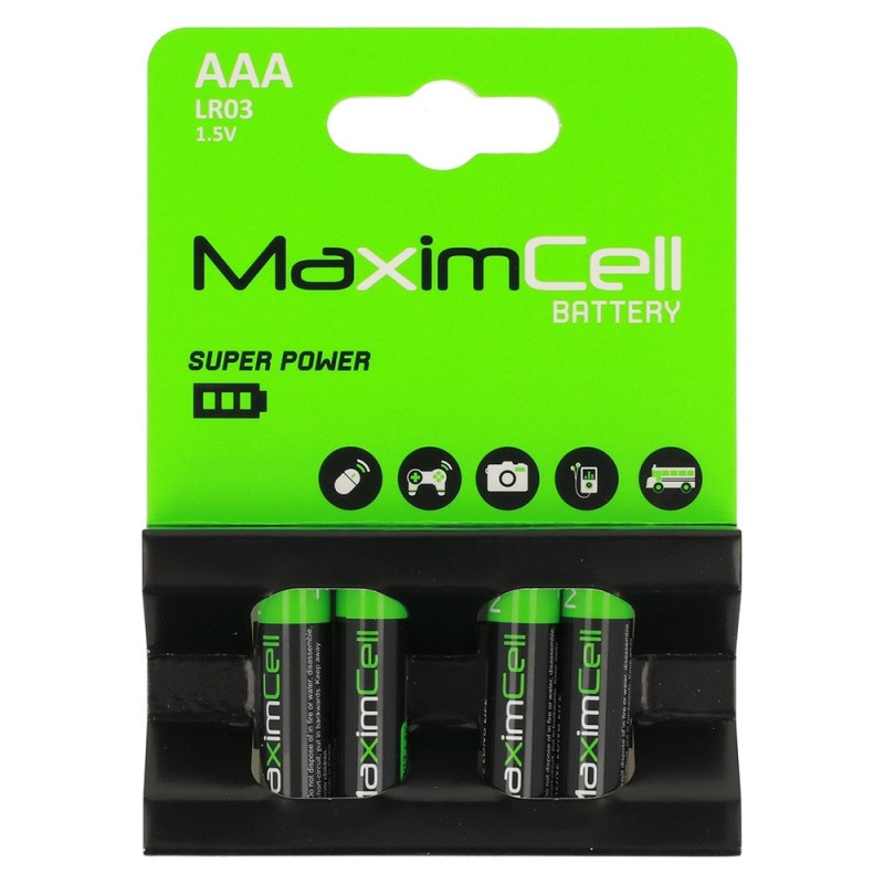 Алкални Батерии MaximCell LR03 AAA - 4бр цената е за брой.
