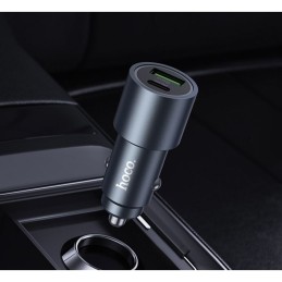 HOCO Z60 Зарядно за кола USB+USB-C PD20W + QC3.0 38W - USB към Type-C