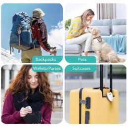 Key Finder FM-W1 Проследяване на багаж, Проследяване като Airtag Работи с Find My (само за iOS), MFi Certified