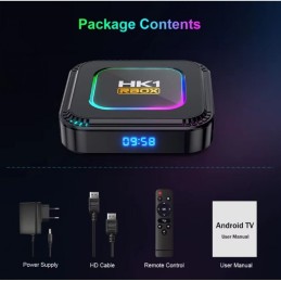 2025 HK1 RBOX K8S RGB TV 4K HDR ULTRA HD android 13.0 TV Stick 4GB+64GB 2.4/5G Wifi 100M-LAN порт Netflix Youtube Media Player