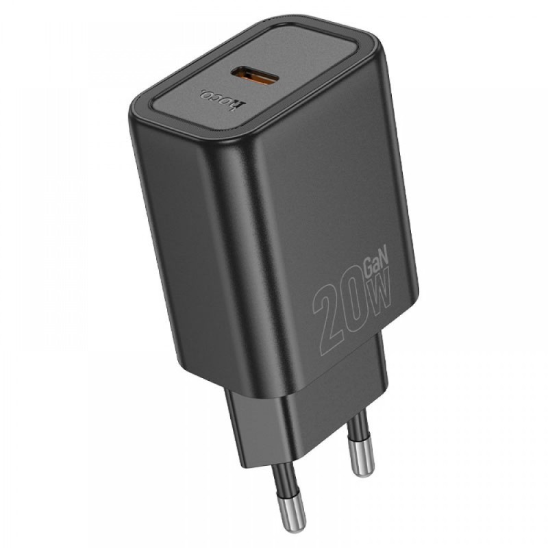 HOCO 220V Адаптер "N60" USB-C 20W - Черен