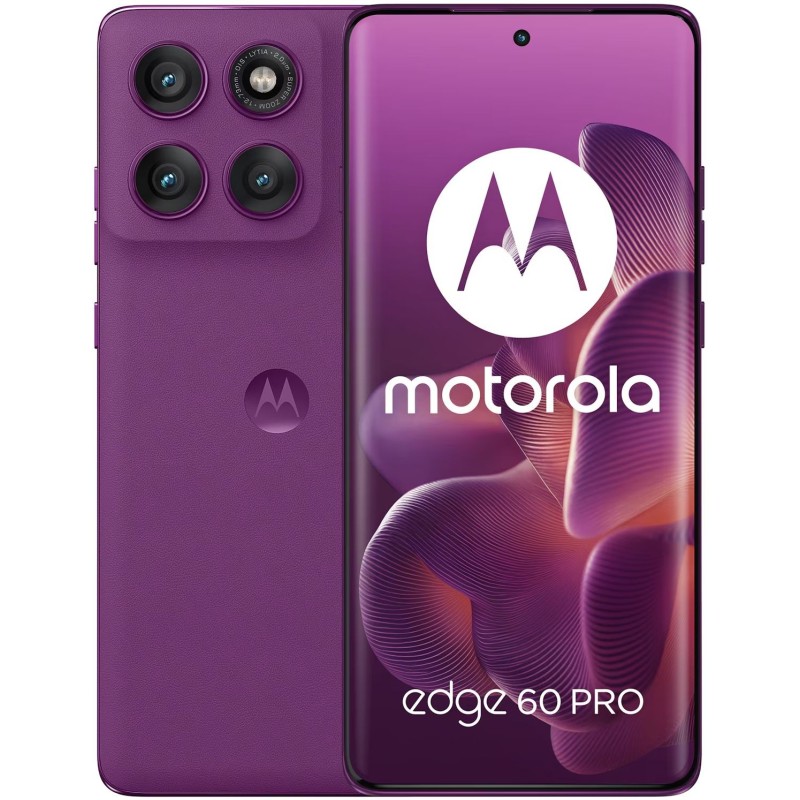 Смартфон GSM MOTOROLA EDGE 60 PRO, PANTONE Sparkling Grape, 6.67 ", 256 GB, RAM 8 GB, 50+50+10 MP, 5G - PB7X0087RO